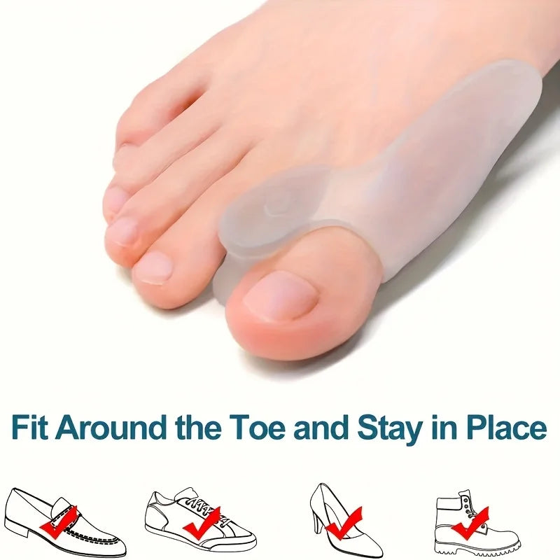 Silicone Toe Covers & Big Toe Separator – Unisex 1 Pair Silicone Toe Protector Babs