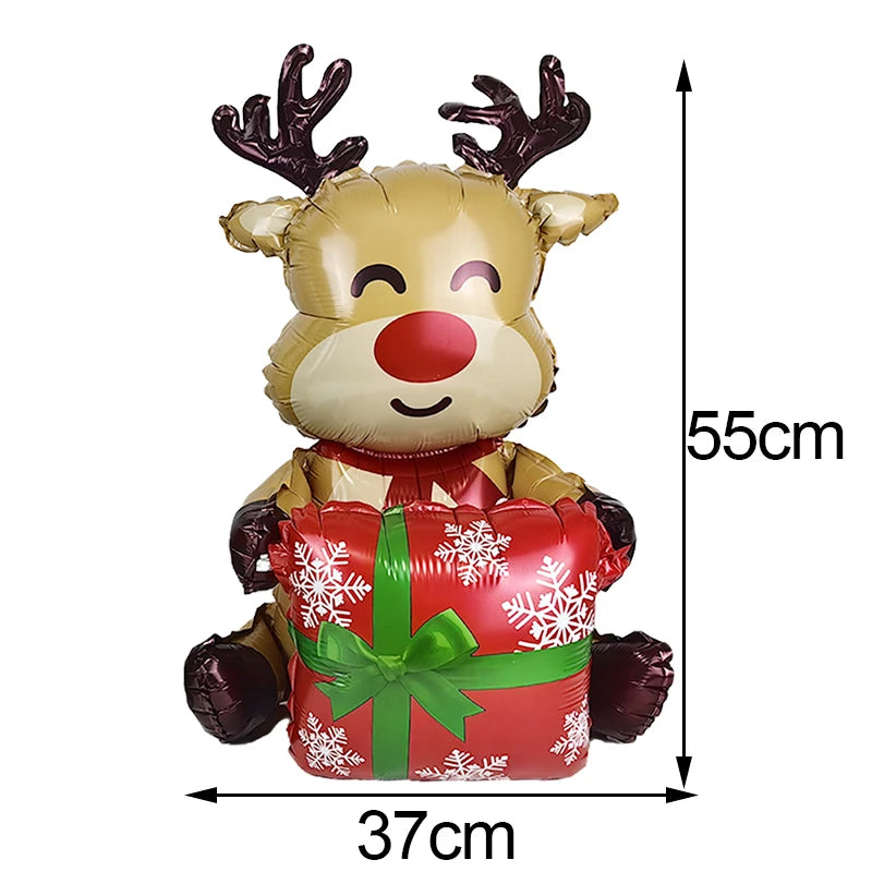Large Standing Christmas Foil Balloons – Santa, Snowman & More Christmas Foil Balloons Babs Deep Sapphire As pictures show
