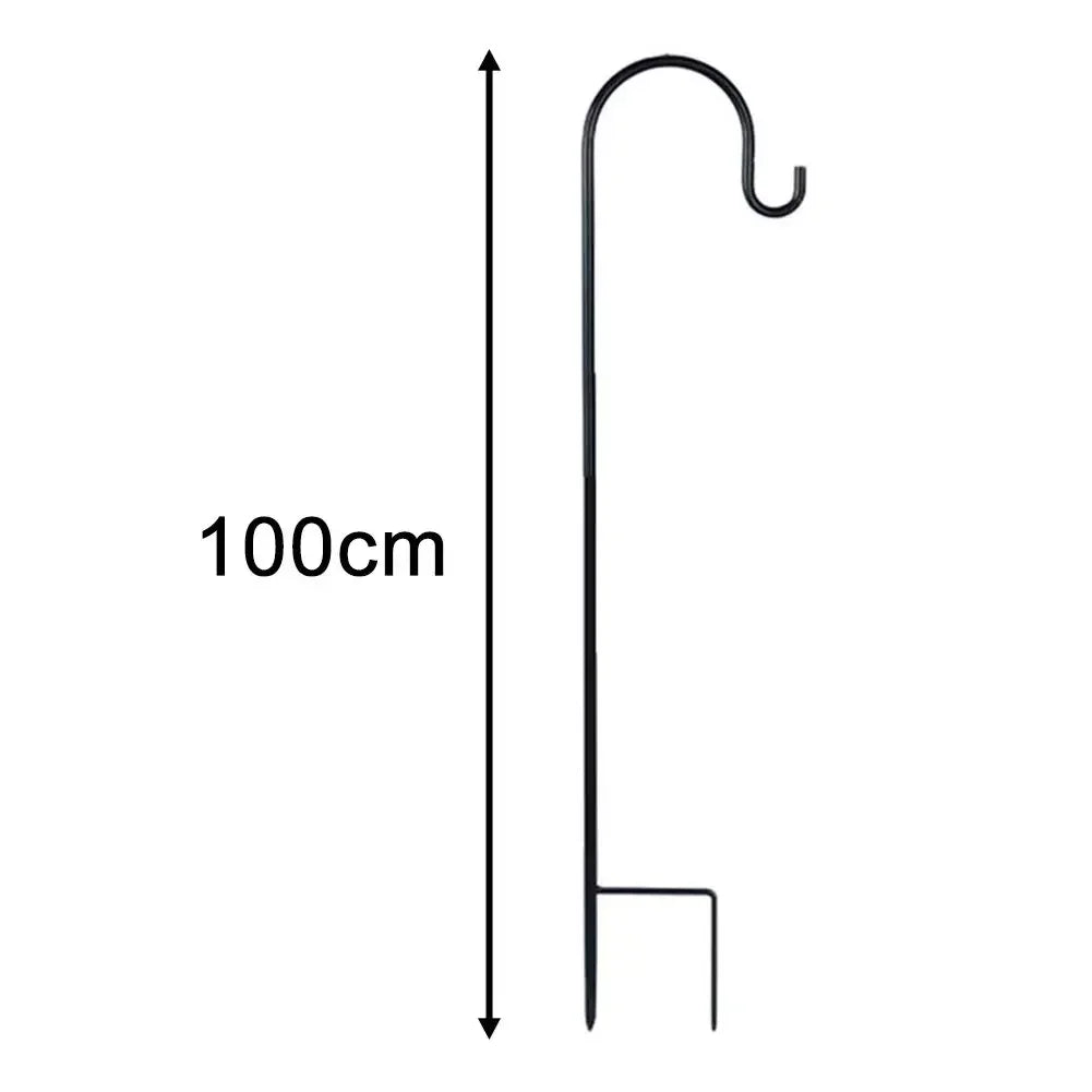 Shepherd Hook Garden Stake 90/100/120cm – Solar Lights & Bird Feeders Garden Shepherd Hook Babs 100cm