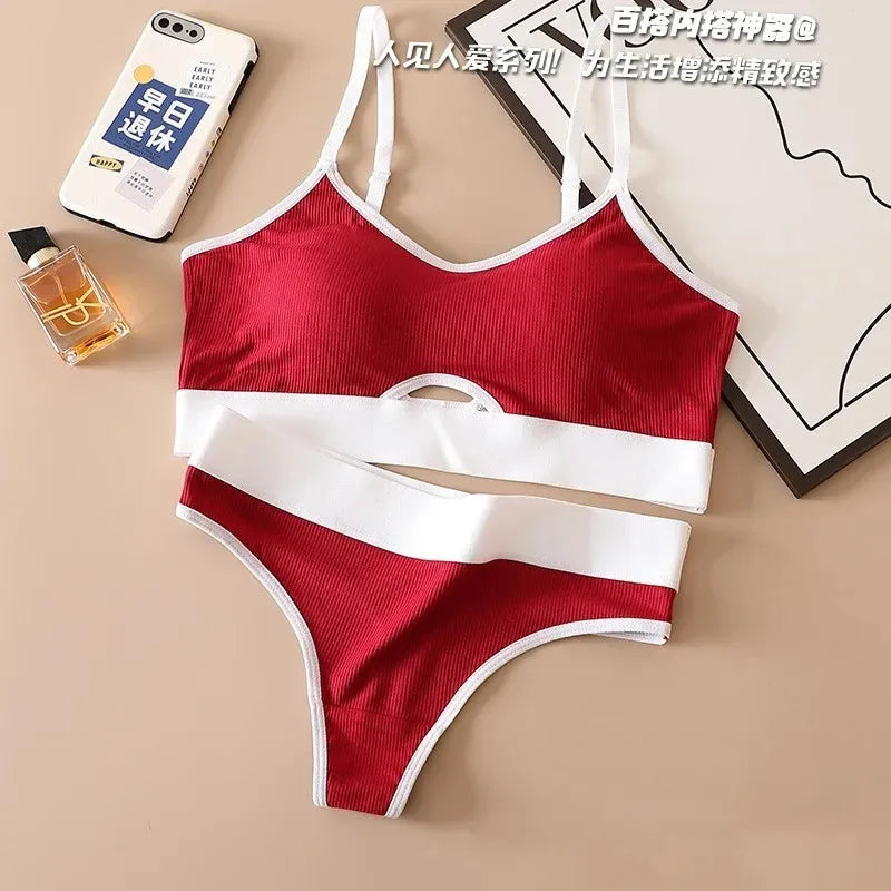 Women's Seamless Push Up Bra & Panties Set – Cotton Lingerie Lingerie Bra Set Babs