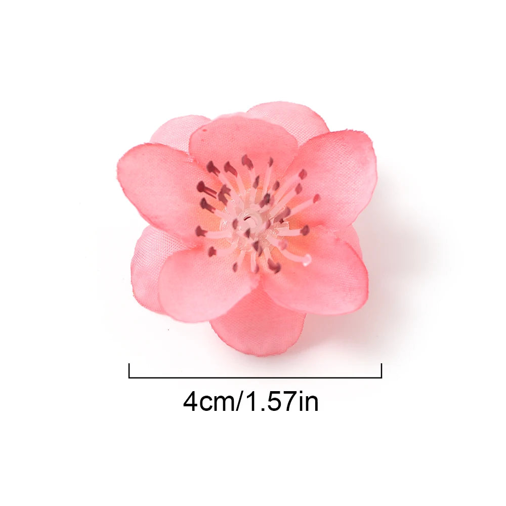 20/30Pcs Peach Blossom Silk Artificial Flower Heads | Wedding Decor Artificial Flower Heads Babs