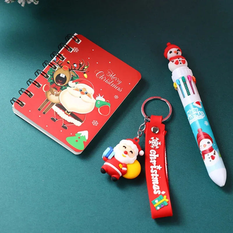 Christmas Stationery Set – Notebook, Gel Pen & Keychain for Kids Christmas Stationery Set Babs