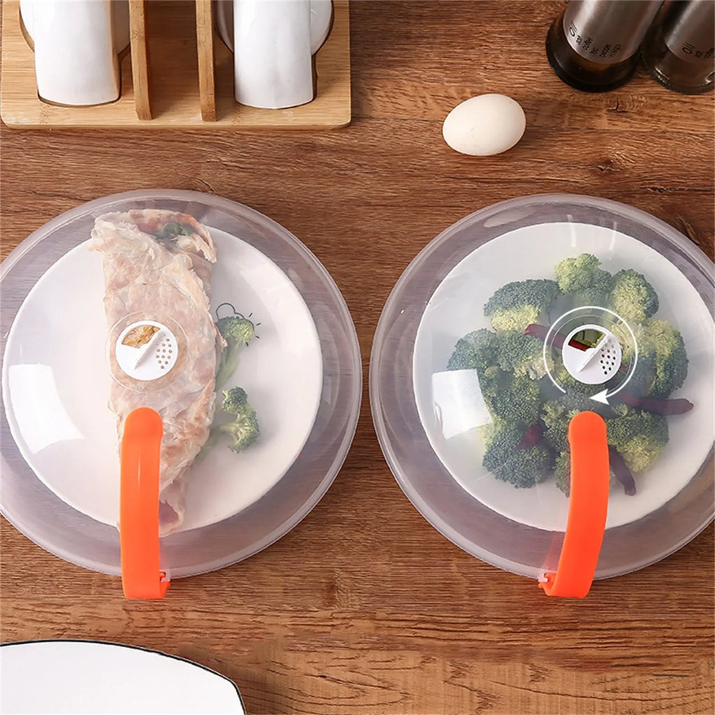 BPA-Free Vented Microwave Splatter Cover with Handle Microwave Splatter Cover Babs