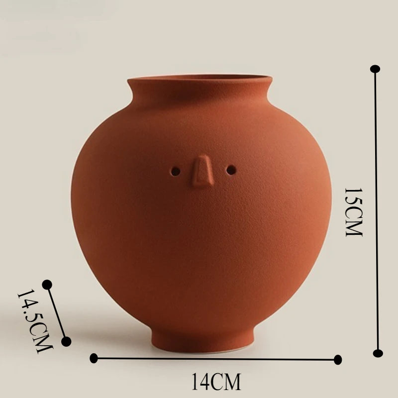 Abstract Ceramic Flower Vase – Modern Minimalist Home Decor Decorative Ceramic Vase Babs Style B