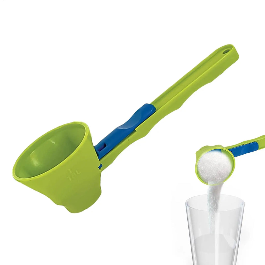 Long Handle Measuring Spoon Funnel – Powder Scoop for Bottles Measuring Spoon Funnel Babs