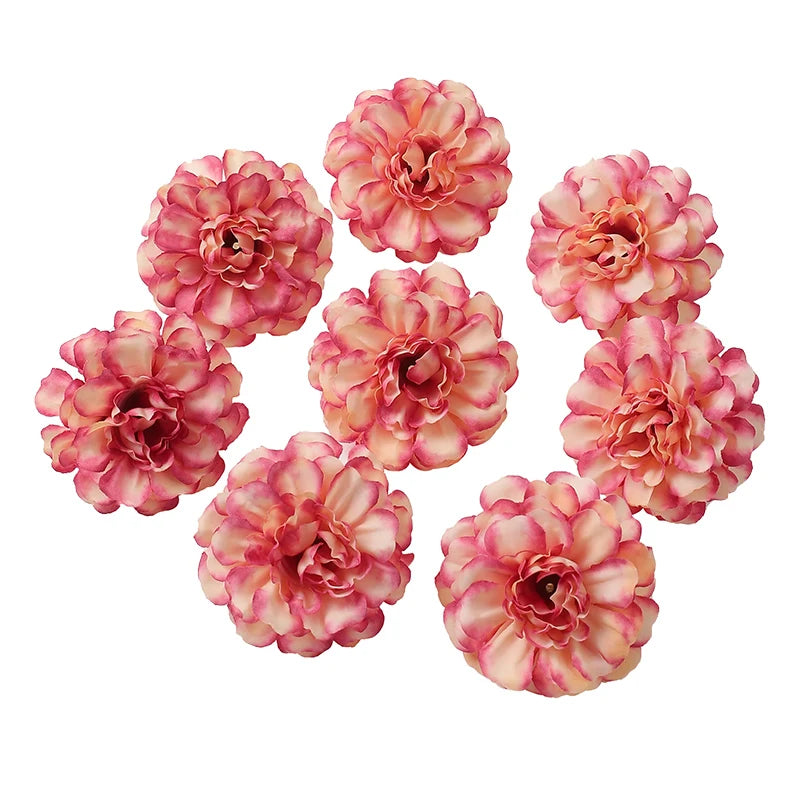 Silk Rose Artificial Flower Heads – Wedding & Home Décor Artificial Silk Flowers Babs Rose Red 50Pcs