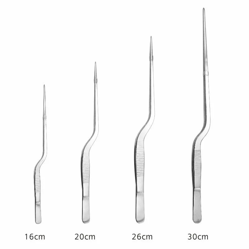304 Stainless Steel Kitchen Tweezers & BBQ Tongs – 3 Sizes Kitchen Tongs Babs