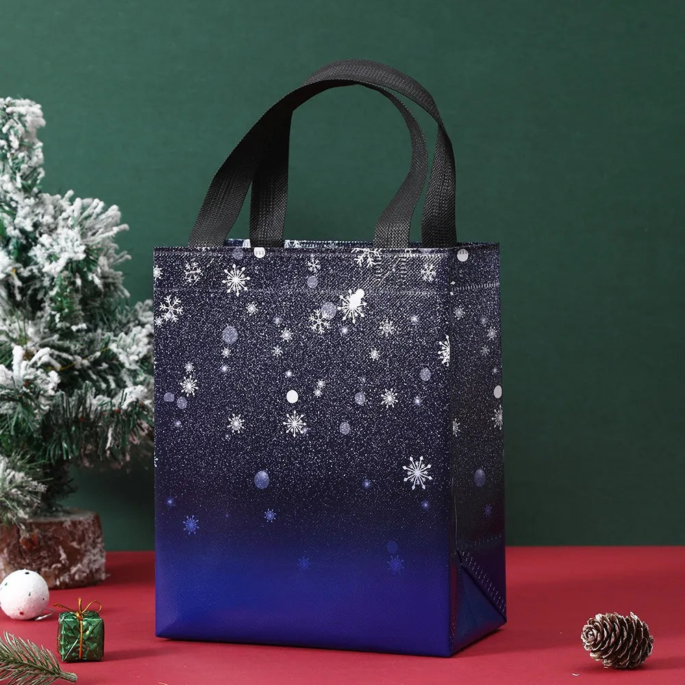 6/12Pcs Large Reusable Christmas Gift Bags with Handles Christmas Gift Bags Babs