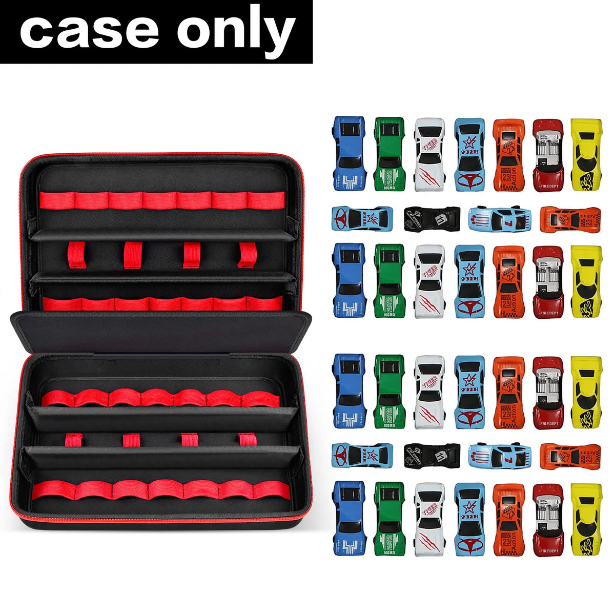 Toy Car Storage Case for Hot Wheels & Matchbox – 36-Car Bag Toy Car Storage Case Babs