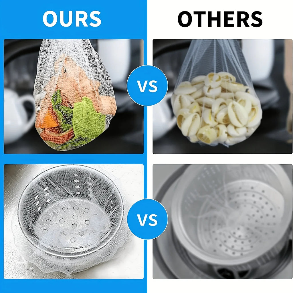200/400Pcs Disposable Mesh Sink Strainer Bags – Drain Catcher Drain Strainer Bags Babs