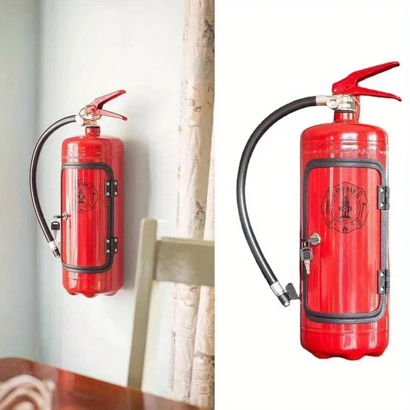 Fire Extinguisher Wine Box – Novelty Bar Décor & Fireman Gift Novelty Wine Box Babs