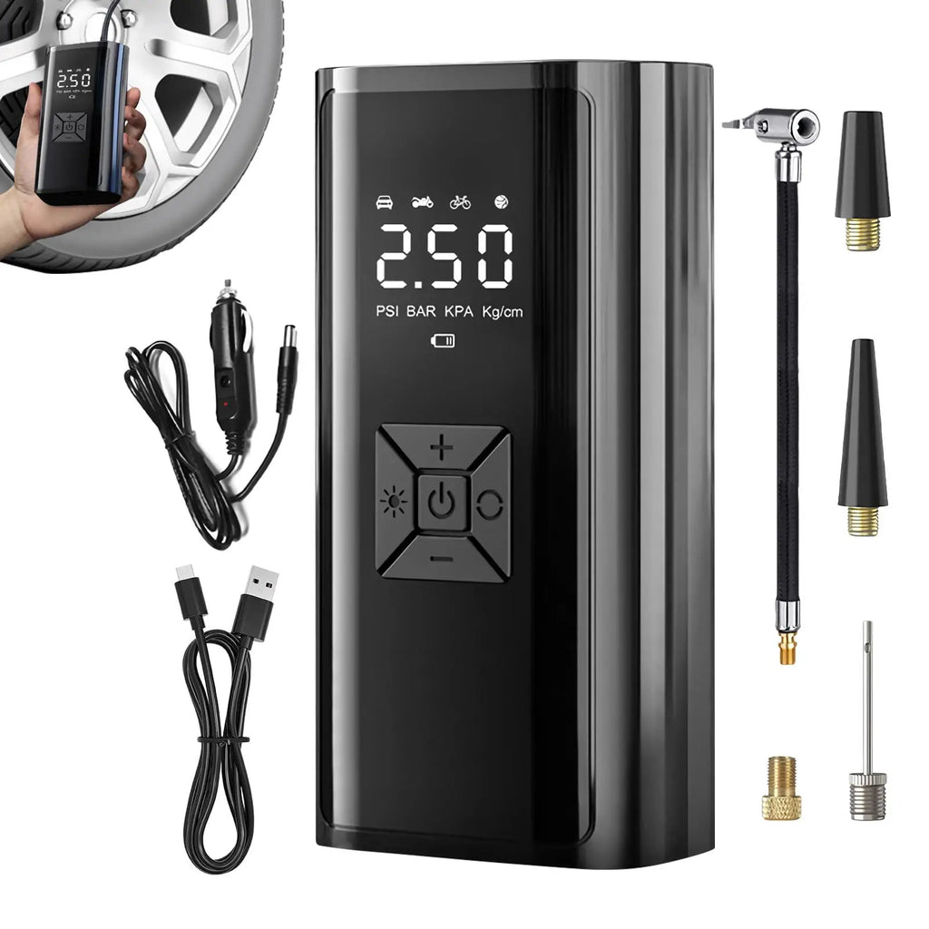 Wireless Portable Tire Inflator – 120W Electric Air Compressor Portable Tire Inflator Babs