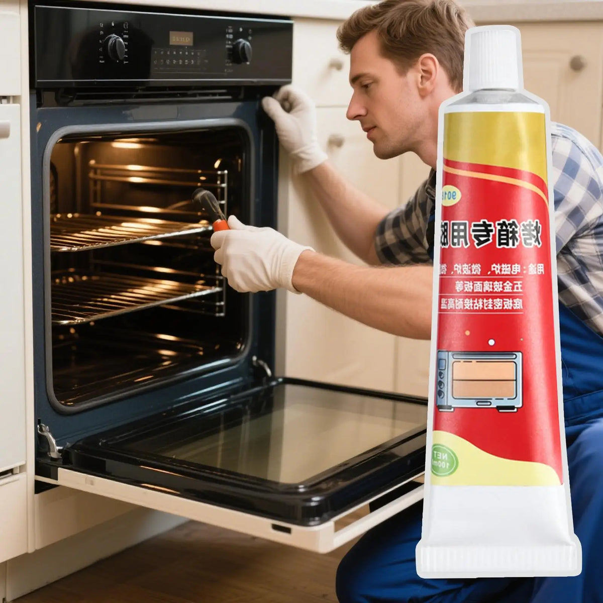 100ml High-Temp Oven Panel Sealant – Fast-Drying & Leak-Proof Appliance Sealant Babs