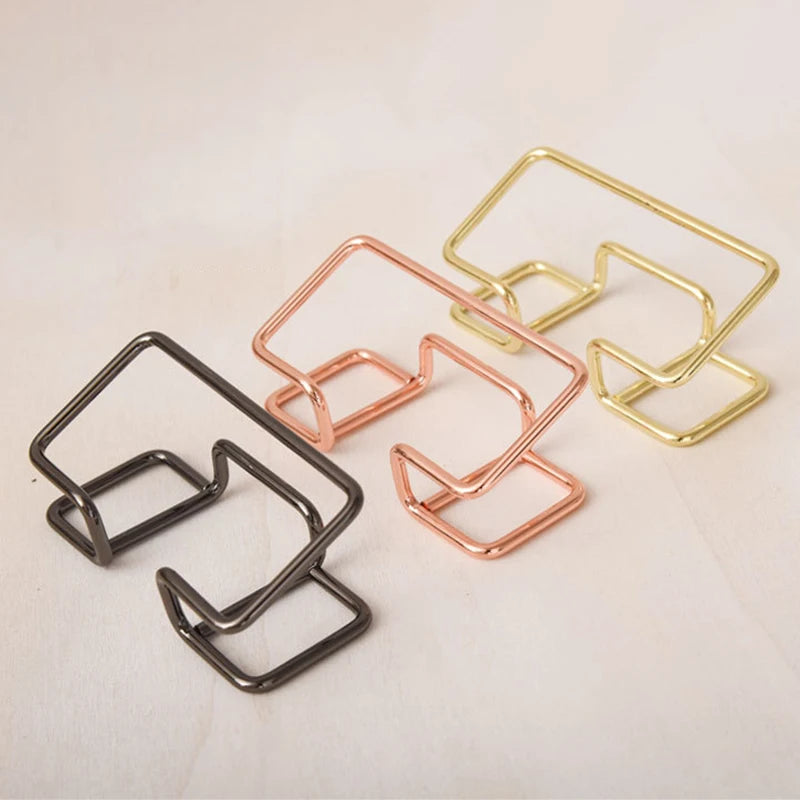 Metal Business Card Holder Desktop Stand | Office Organizer Business Card Holder Babs