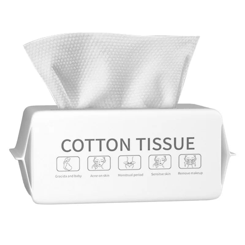 Disposable Facial Towels – Soft 100% Cotton, Additive-Free Disposable Facial Towels Babs