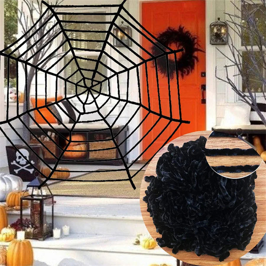 Giant Spider Web Halloween Outdoor Decoration – Lawn & Yard Halloween Decoration Babs