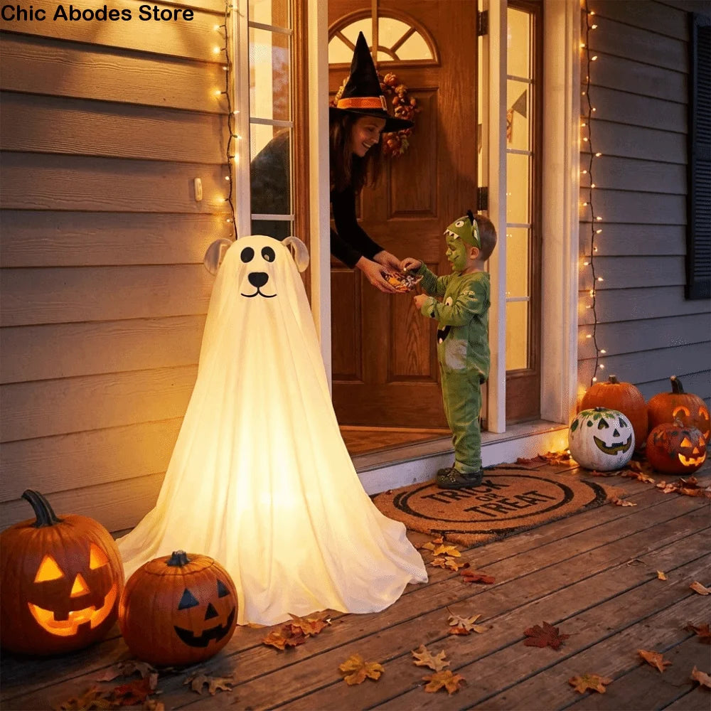 Ghost Dog Halloween LED Ornament | Remote Control Yard Decor Halloween LED Ornament Babs