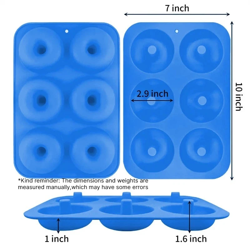 Silicone Donut Mold 6-Cavity – Non-Stick Food Grade Baking Pan Silicone Donut Mold Babs