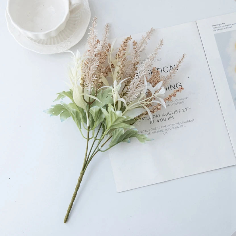 Artificial Lavender Bouquet – Wedding, Home & Table Decor Artificial Flower Stems Babs Beige 1 piece