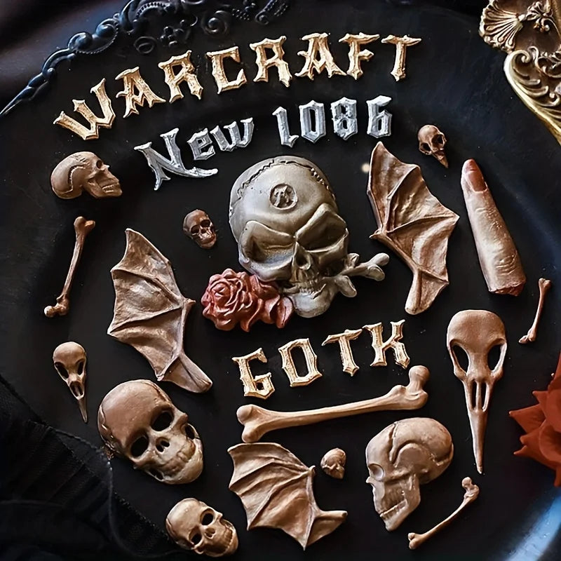Goth Skull Silicone Mold – Chocolate, Candy & Fondant Silicone Baking Mold Babs