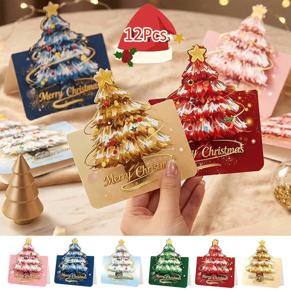 12-Pack 3D Pop-Up Christmas Cards with Envelopes – Handmade Holiday Greeting Cards Babs