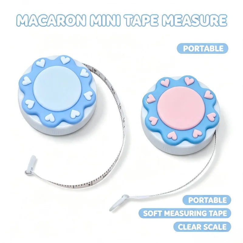 Macaron Mini Tape Measure – Portable Soft Measuring Tape 1.5M Mini Tape Measure Babs