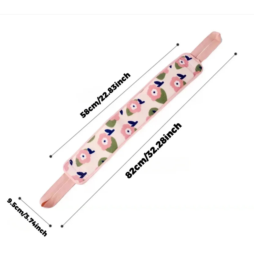 2-in-1 Back Scrubber Exfoliating Bath Sponge Loofah Towel Bath Body Scrubber Babs