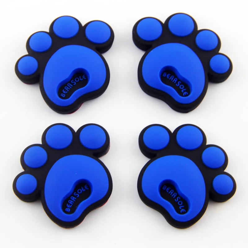 4PCS Bear Paw Car Door Anti-Collision Silicone Strips Car Door Guard Babs B