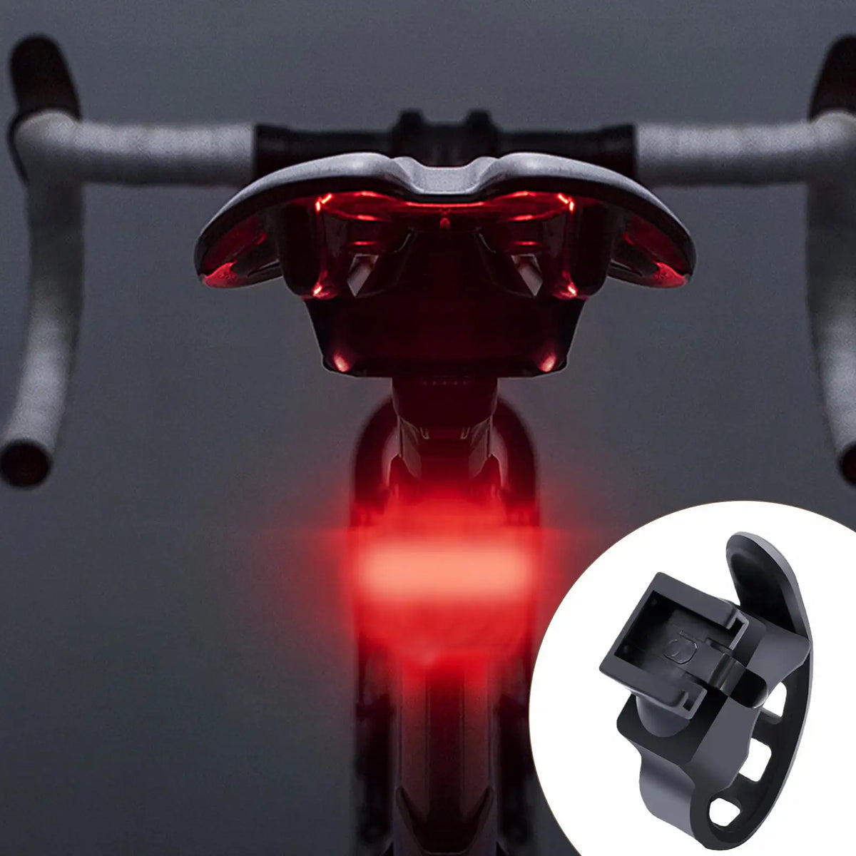 Silicone Cycling Tail Light Mount Strap – Adjustable Holder Bike Light Mount Babs