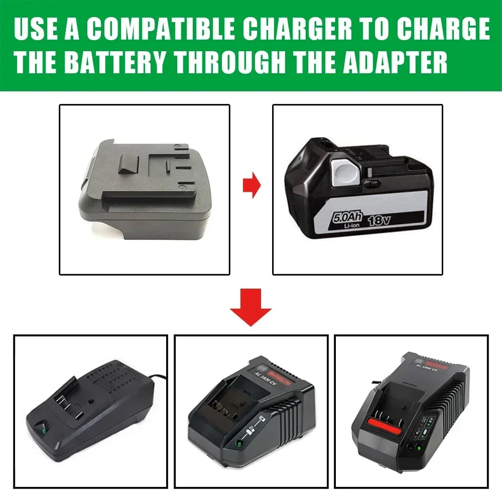 Hitachi HiKOKI 18V Battery Adapter – Makita DeWalt Milwaukee Bosch Battery Adapter Babs