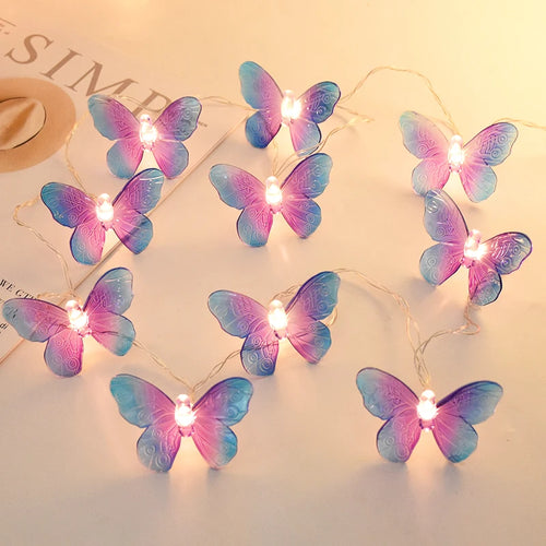 1.5M 10-LED Butterfly Fairy String Lights – Party & Home Decor Fairy String Lights Babs