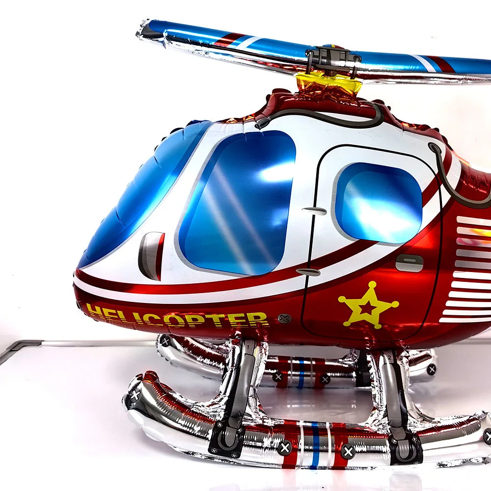 4D Helicopter Foil Balloon – Birthday Party Decoration Foil Party Balloon Babs
