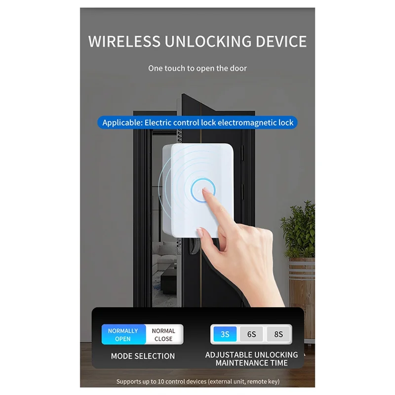 800M Wireless Intercom Doorbell | Two-Way Voice & Remote Unlock Wireless Intercom Doorbell Babs