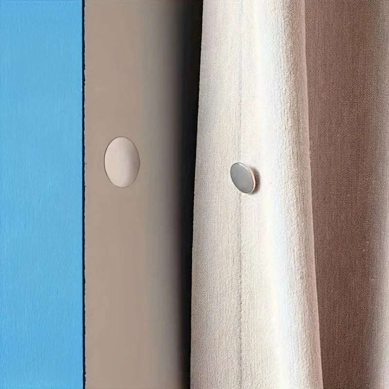 Modern Metal Magnetic Curtain Hooks – Wall Mounted Buckle Curtain Magnetic Hook Babs 1 pair 17mm