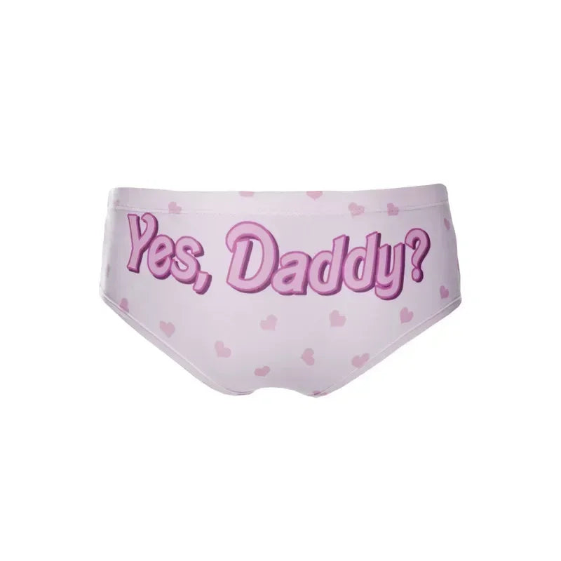 Kawaii 3D Heart Print Women's Low-Rise Briefs & Thong Underwear Women's Underwear Babs