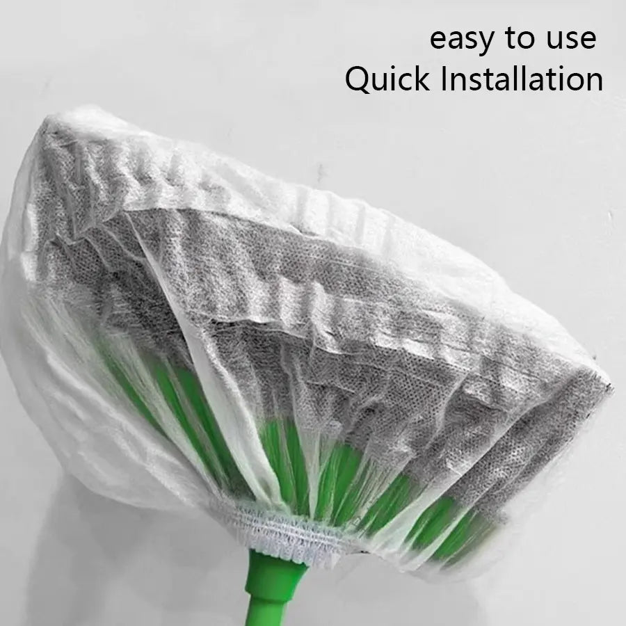 100-Pack Disposable Non-Woven Broom Covers – Dust & Hair Trap Disposable Broom Cover Babs