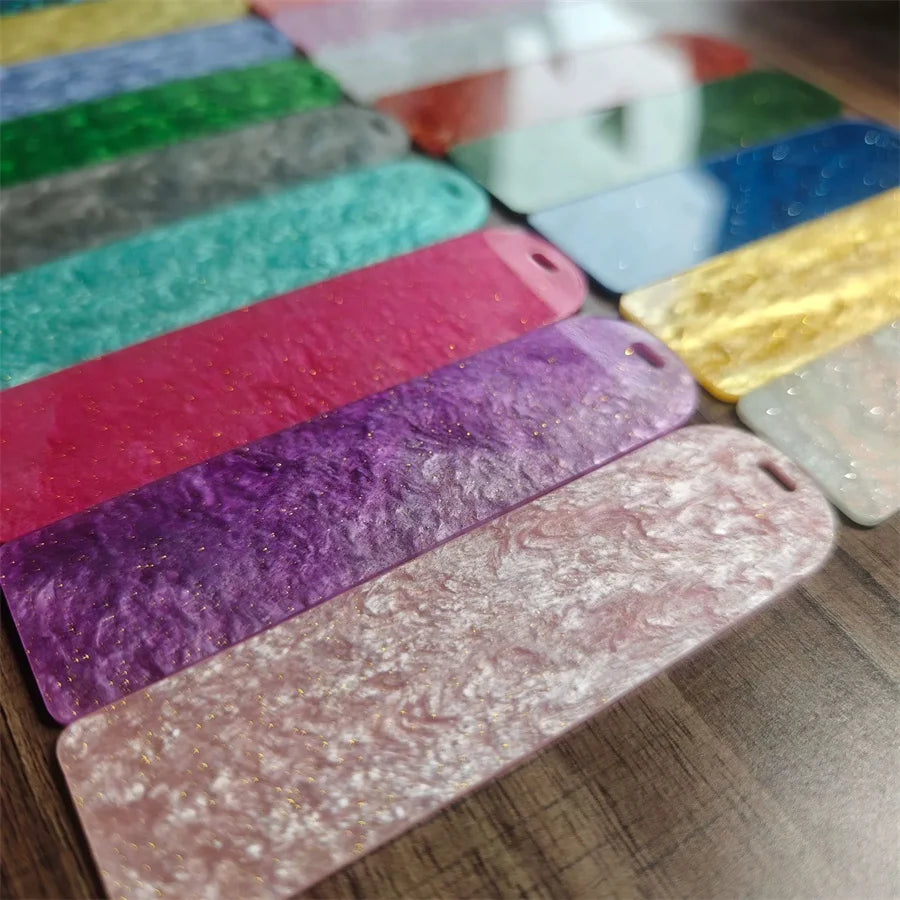 Acrylic Water Ripple Bookmark DIY Sticker – Loose Powder Design Acrylic DIY Bookmark Babs