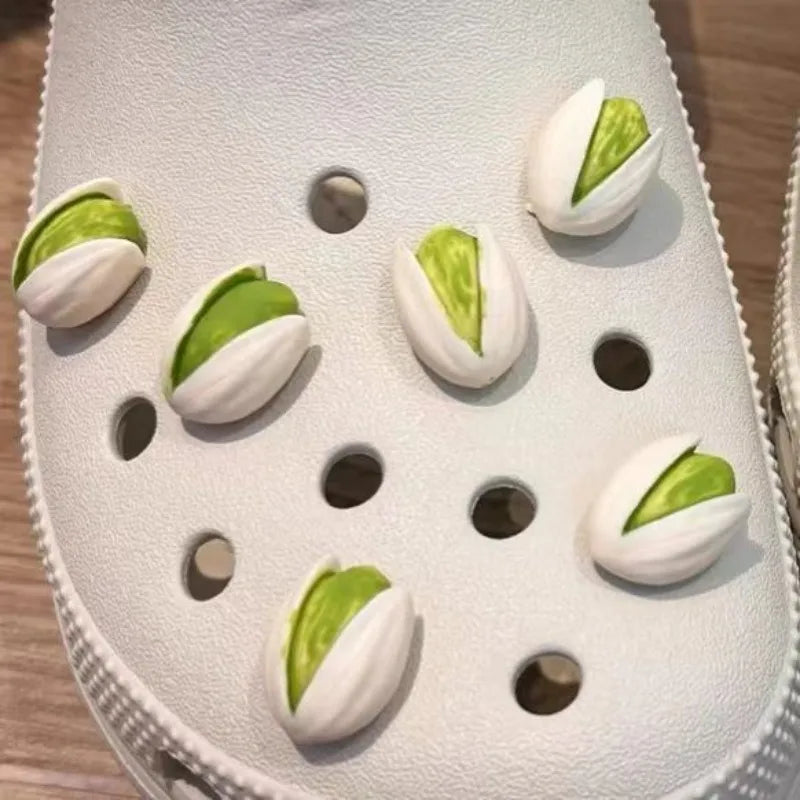 Pistachio Croc Charms – Funny DIY Shoe Ornaments & Decor Shoe Charm Babs