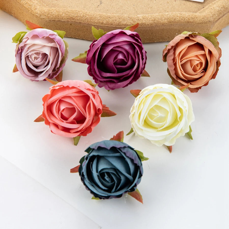 Artificial Silk Rose Heads 10/20 Pcs – DIY Décor & Crafts Artificial Silk Flowers Babs