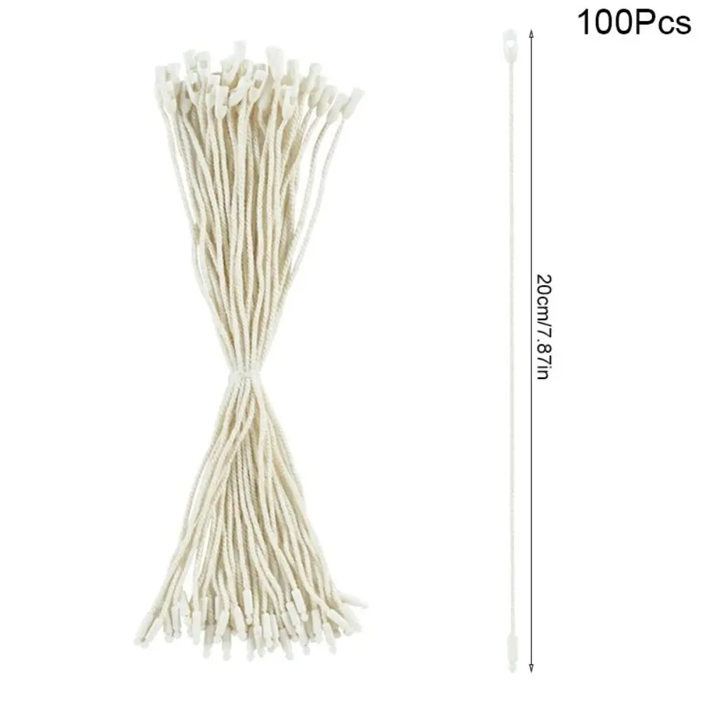 100Pcs Christmas Ornament Hanger Lanyards with Buckle | DIY Xmas Christmas Ornament Hanger Babs Milk White--