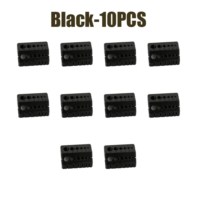 3D Printed Drill Guide Digital Scale Precision Hole Locator Drill Guide Tool Babs Black 10PCS