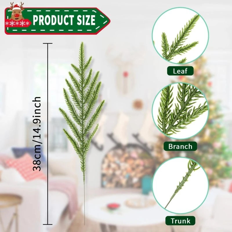 Artificial Pine Branch Picks 10/20pc – Christmas & Party Decor Artificial Pine Picks Babs style 2 20pcs