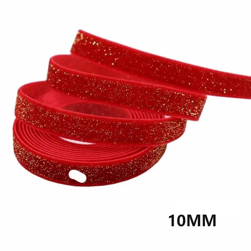 5m Red Silk Ribbon for Christmas, Gift Wrapping & DIY Crafts Decorative Craft Ribbon Babs 10mm 5m
