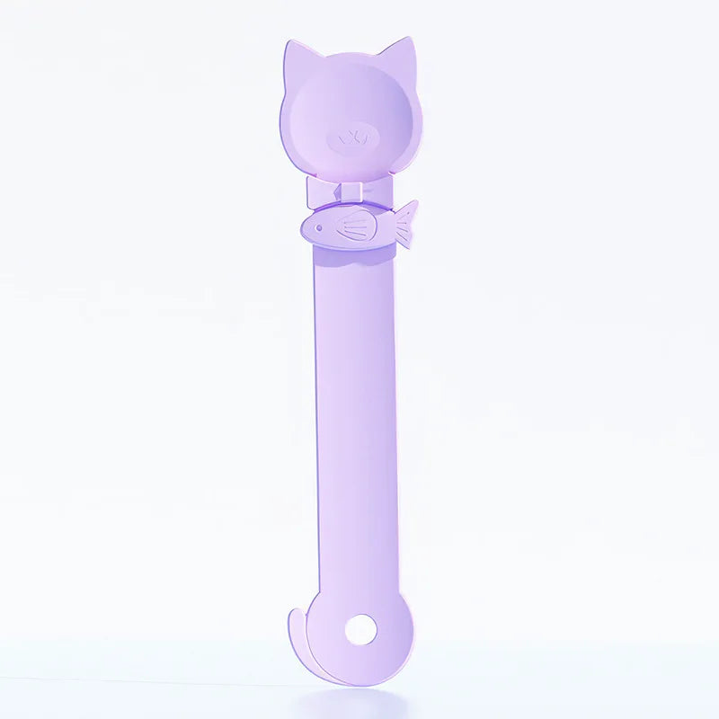 Cat Strip Feeder Spoon – Long Handle Wet Food Dispenser for Cats Cat Feeder Spoon Babs PURPLE