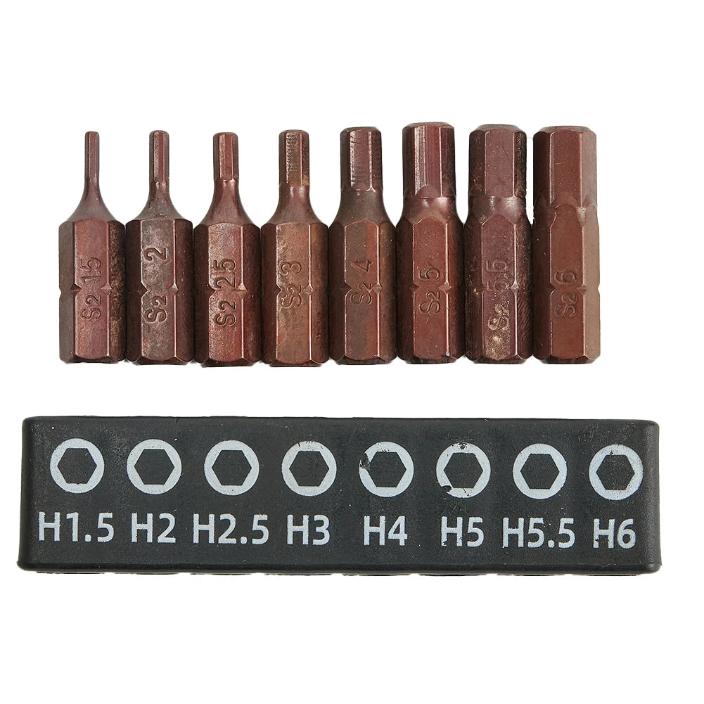 8-Pc Magnetic Screwdriver Bit Set – PH Torx Hex, 1/4" Shank Screwdriver Bit Set Babs setB