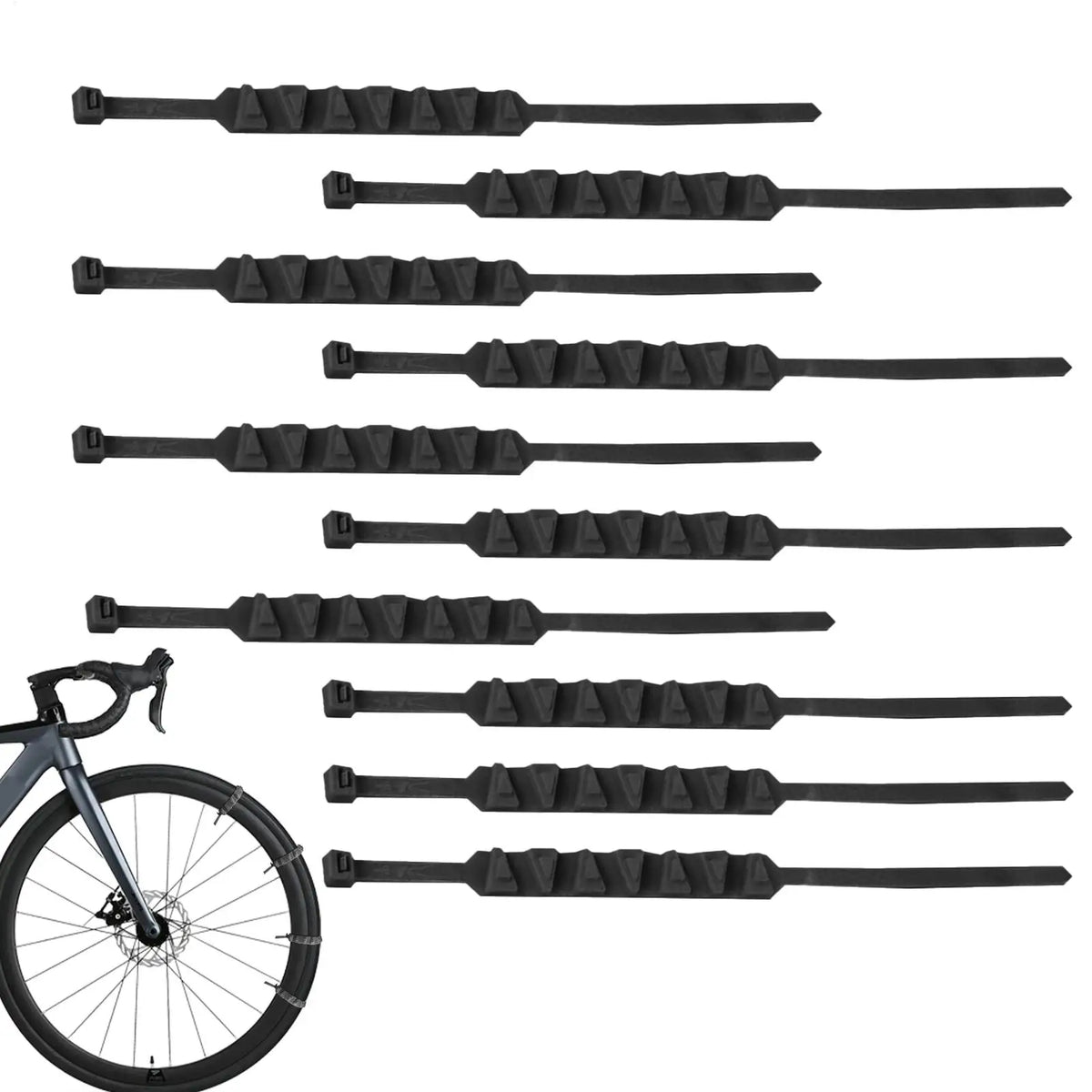 10-Pc Motorcycle Snow Tire Chains Anti-Skid Nylon Cable Ties Motorcycle Tire Chains Babs