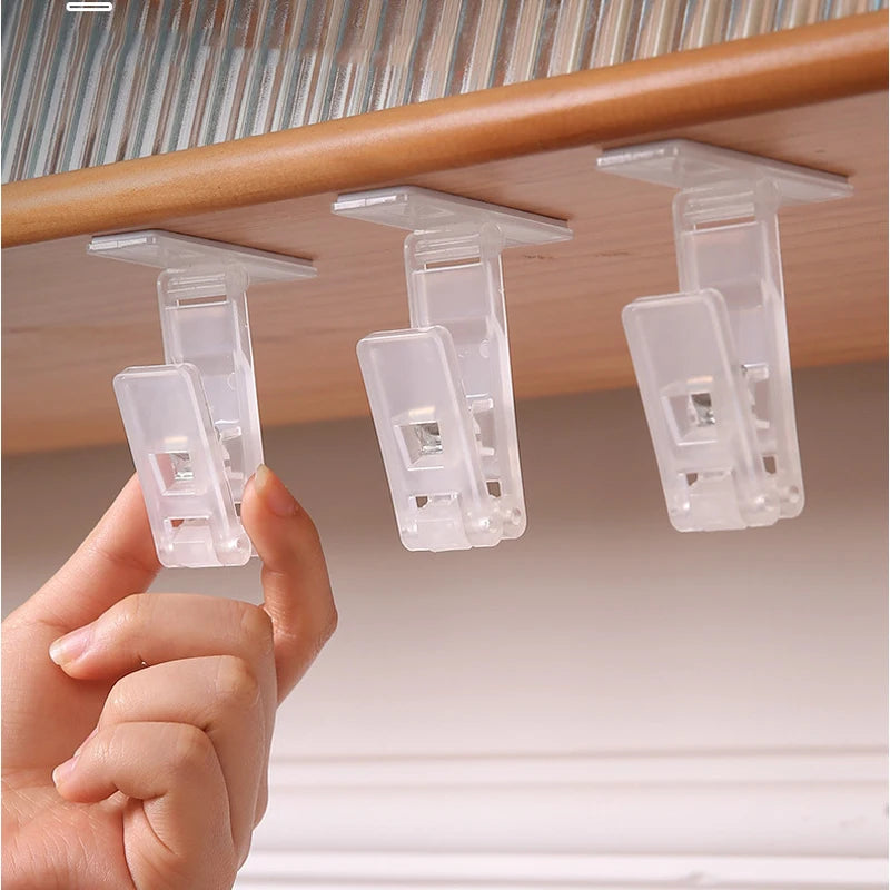 Kitchen Towel Clips & Glove Holder Adhesive Hooks – 5/10/20 Pack Kitchen Organizer Clips Babs