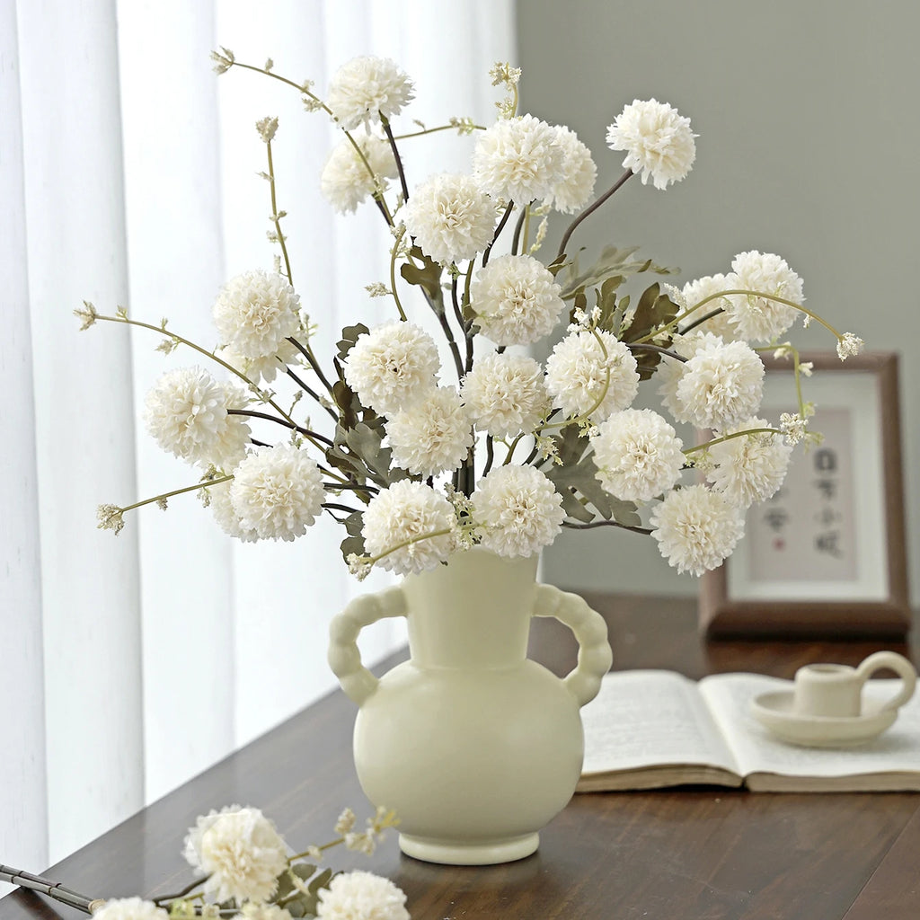 Silk Chrysanthemum Artificial Flower Bouquet – Wedding & Home Decor Artificial Silk Flowers Babs