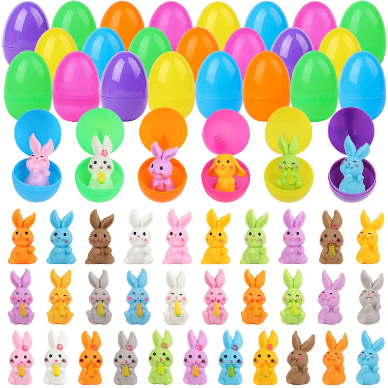 24-Piece Fillable Plastic Easter Eggs – Egg Hunt Party Set Easter Egg Set Babs