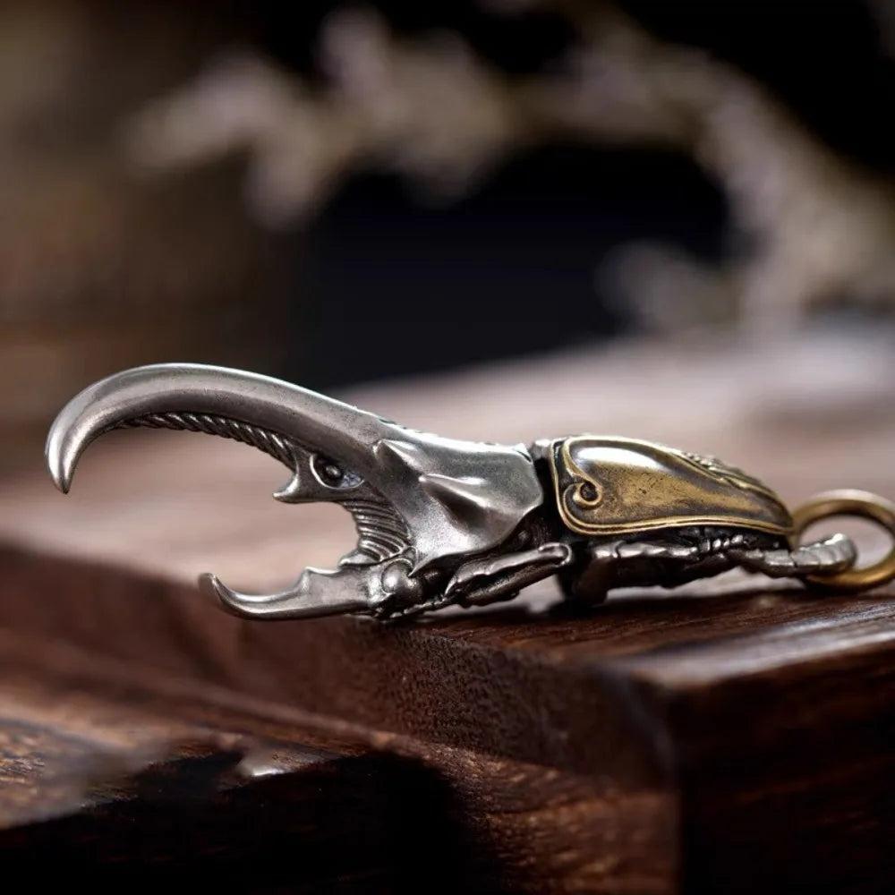 3D Brass Beetle Keychain & Bottle Opener – Stainless Steel Novelty Keychain Babs